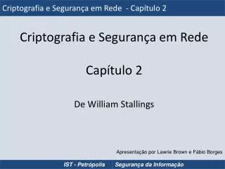 criptografia e seguran a em rede cap tulo 2