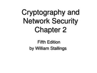 cryptography and network security chapter 2