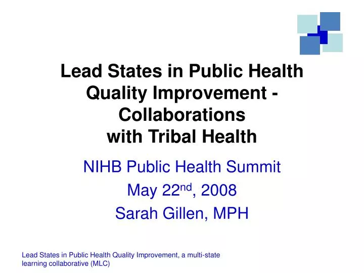 lead states in public health quality improvement collaborations with tribal health