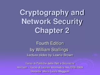 cryptography and network security chapter 2