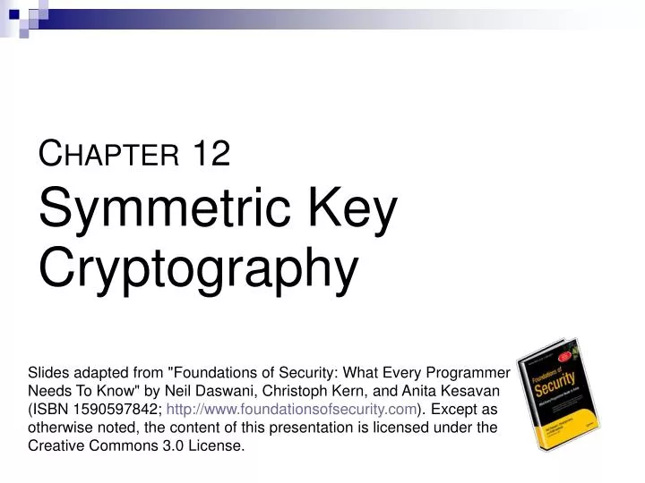 c hapter 12 symmetric key cryptography
