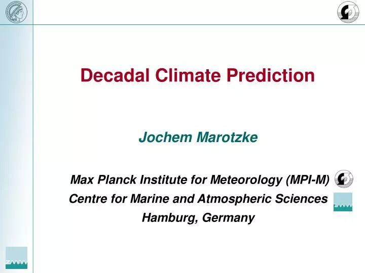 decadal climate prediction