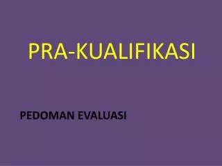 pedoman evaluasi