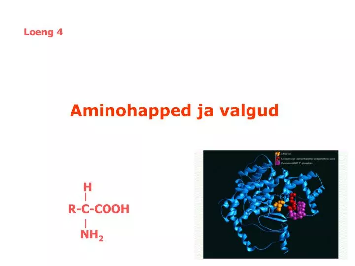 aminohapped ja valgud