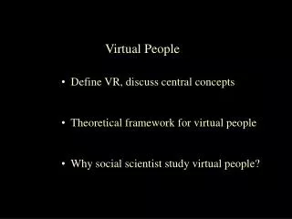 Virtual People