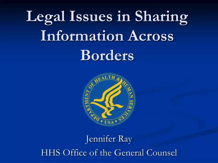 legal issues in sharing information across borders