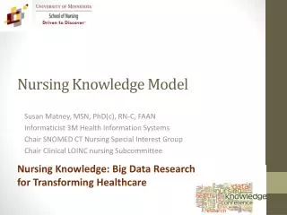 Nursing Knowledge Model