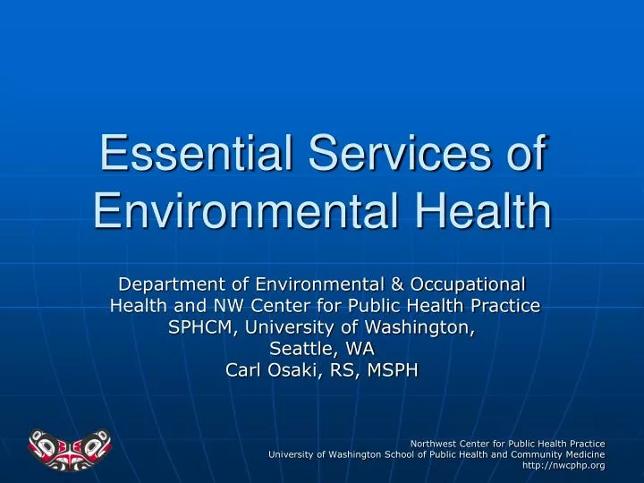 essential services of environmental health