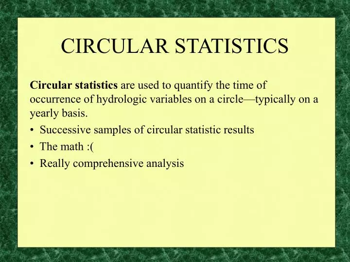 circular statistics