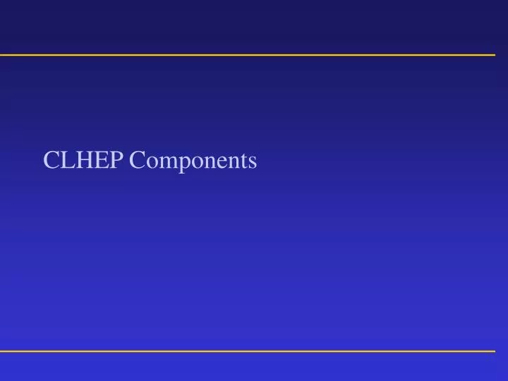 clhep components