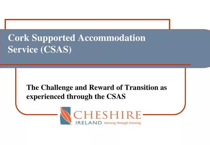 cork supported accommodation service csas