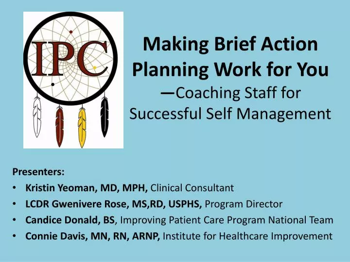 making brief action planning work for you coaching staff for successful self management