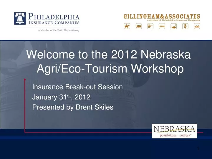 welcome to the 2012 nebraska agri eco tourism workshop