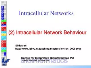 Intracellular Networks