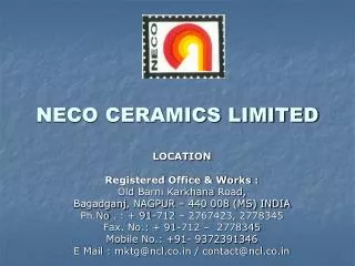 NECO CERAMICS LIMITED