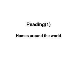 Reading(1)