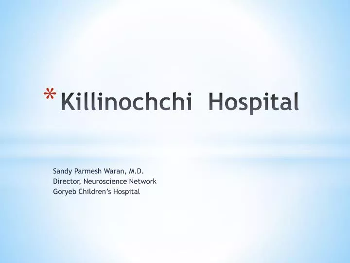 killinochchi hospital