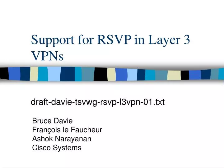 support for rsvp in layer 3 vpns