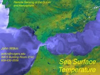 Remote Sensing of the Ocean and Atmosphere: