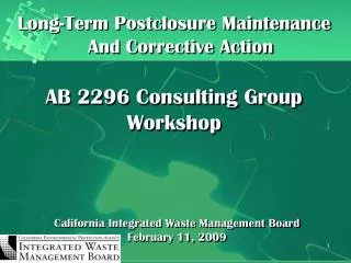 California Integrated Waste Management Board February 11, 2009