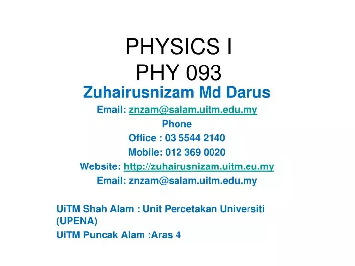 physics i phy 093