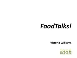 FoodTalks !