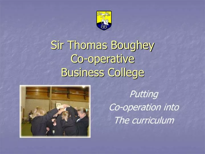 sir thomas boughey co operative business college