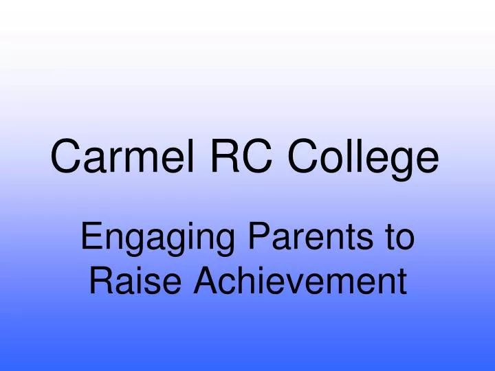 carmel rc college
