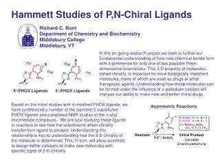 Hammett Studies of P,N-Chiral Ligands