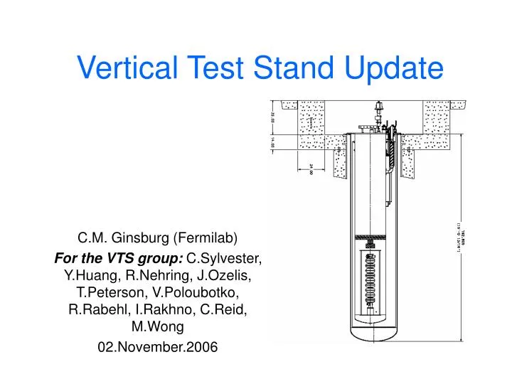 vertical test stand update