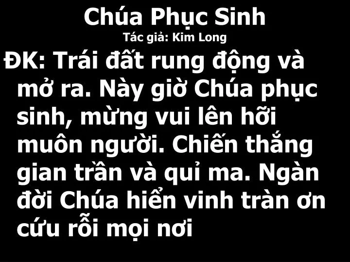 ch a ph c sinh t c gi kim long