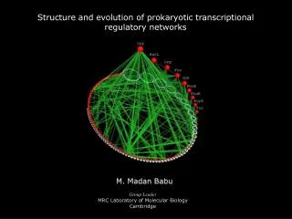 Structure and evolution of prokaryotic transcriptional regulatory networks