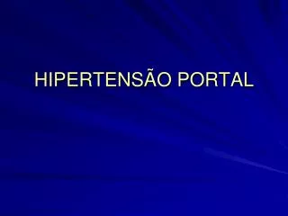 hipertens o portal