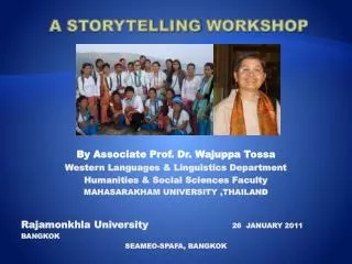 A STORYTELLING WORKSHOP