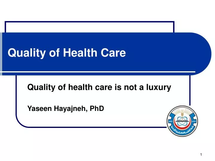 quality of health care