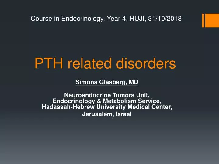 pth related disorders