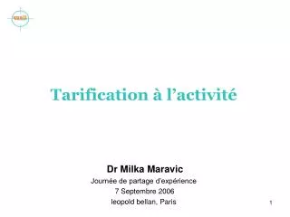 tarification l activit