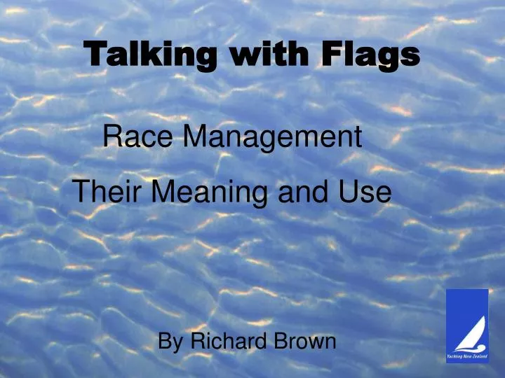 talking with flags