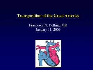 Transposition of the Great Arteries Francesca N. Delling, MD January 11, 2009