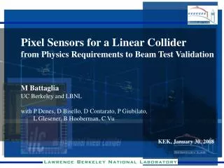 Pixel Sensors for a Linear Collider from Physics Requirements to Beam Test Validation