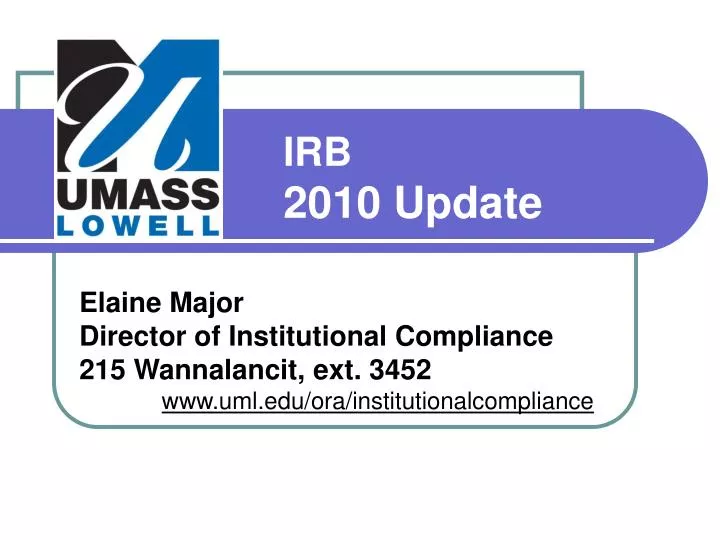 irb 2010 update