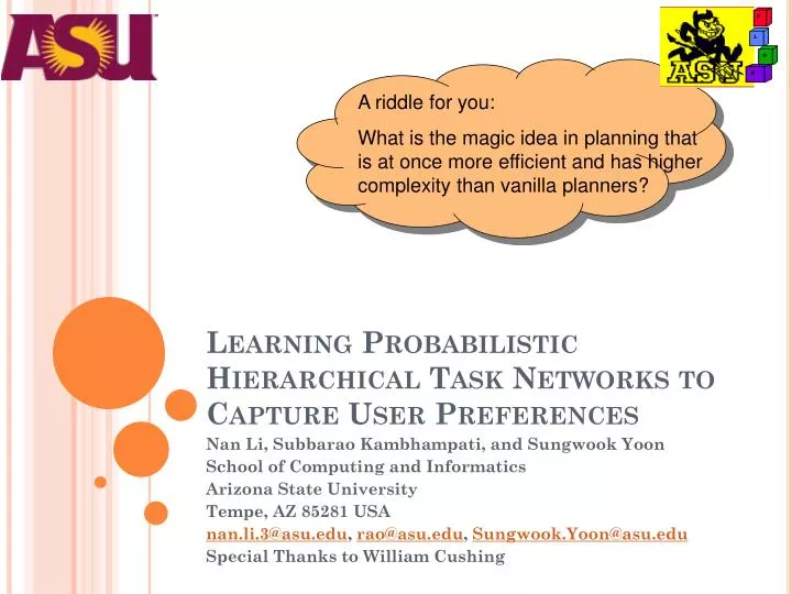 learning probabilistic hierarchical task networks to capture user preferences