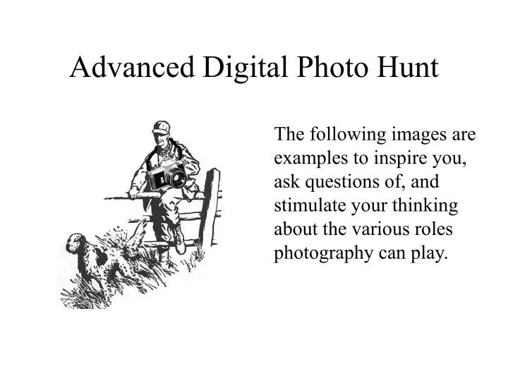 advanced digital photo hunt