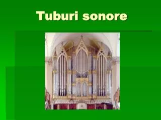 tuburi sonore