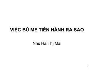 vi c b m ti n h nh ra sao