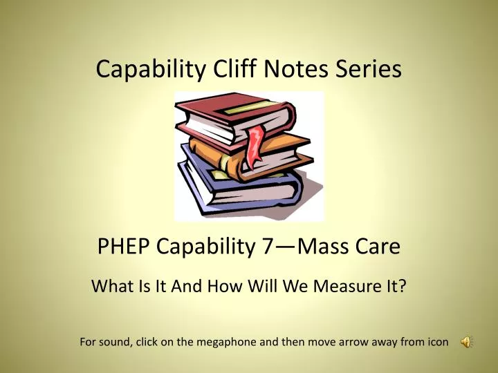 capability cliff notes series phep capability 7 mass care