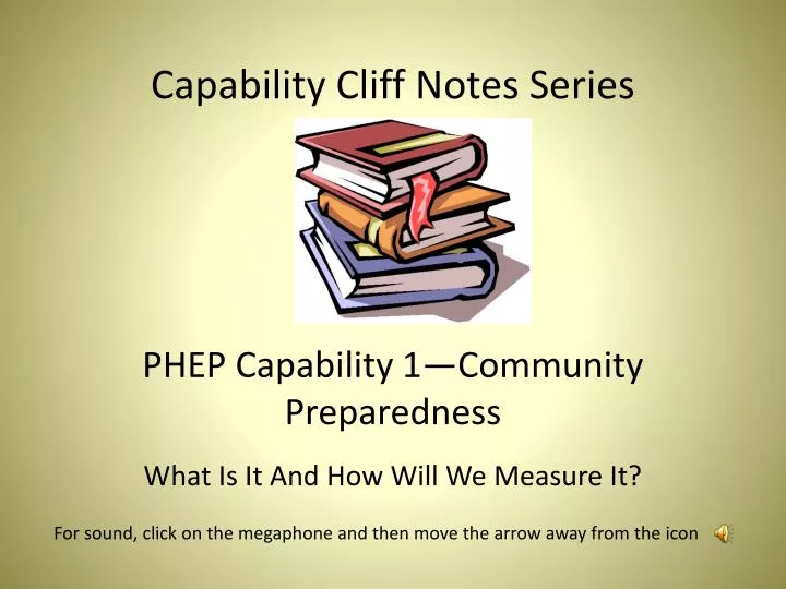 capability cliff notes series phep capability 1 community preparedness