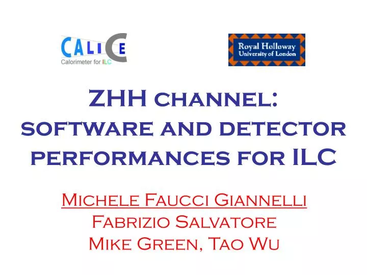 zhh channel software and detector performances for ilc