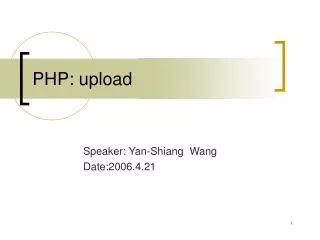 PHP: upload