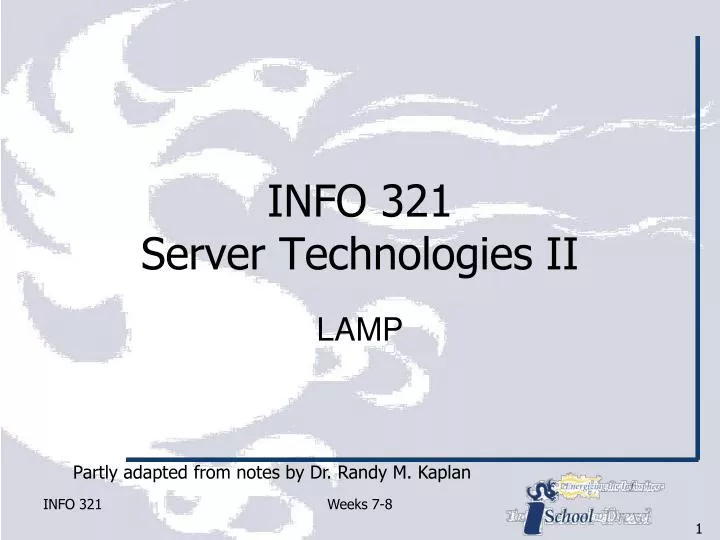 info 321 server technologies ii